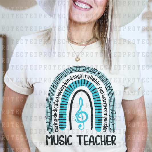 MUSIC TEACHER RAINBOW - DTF TRANSFER