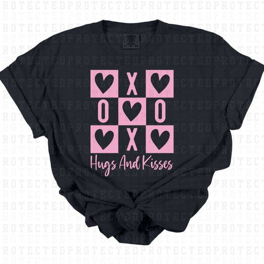 HUGS AND KISSES *SINGLE COLOR* - DTF TRANSFER