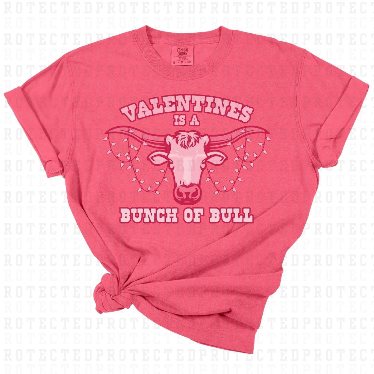 VALENTINES IS A BUNCH OF BULL - DTF TRANSFER