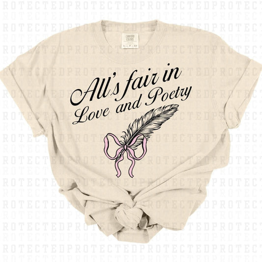 ALL'S FAIR IN LOVE AND POETRY *T SWIFT* - DTF TRANSFER