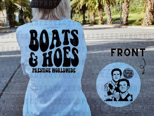 BOATS & HOES - STEP BROTHERS FRONT (FRONT/BACK)- DTF TRANSFER