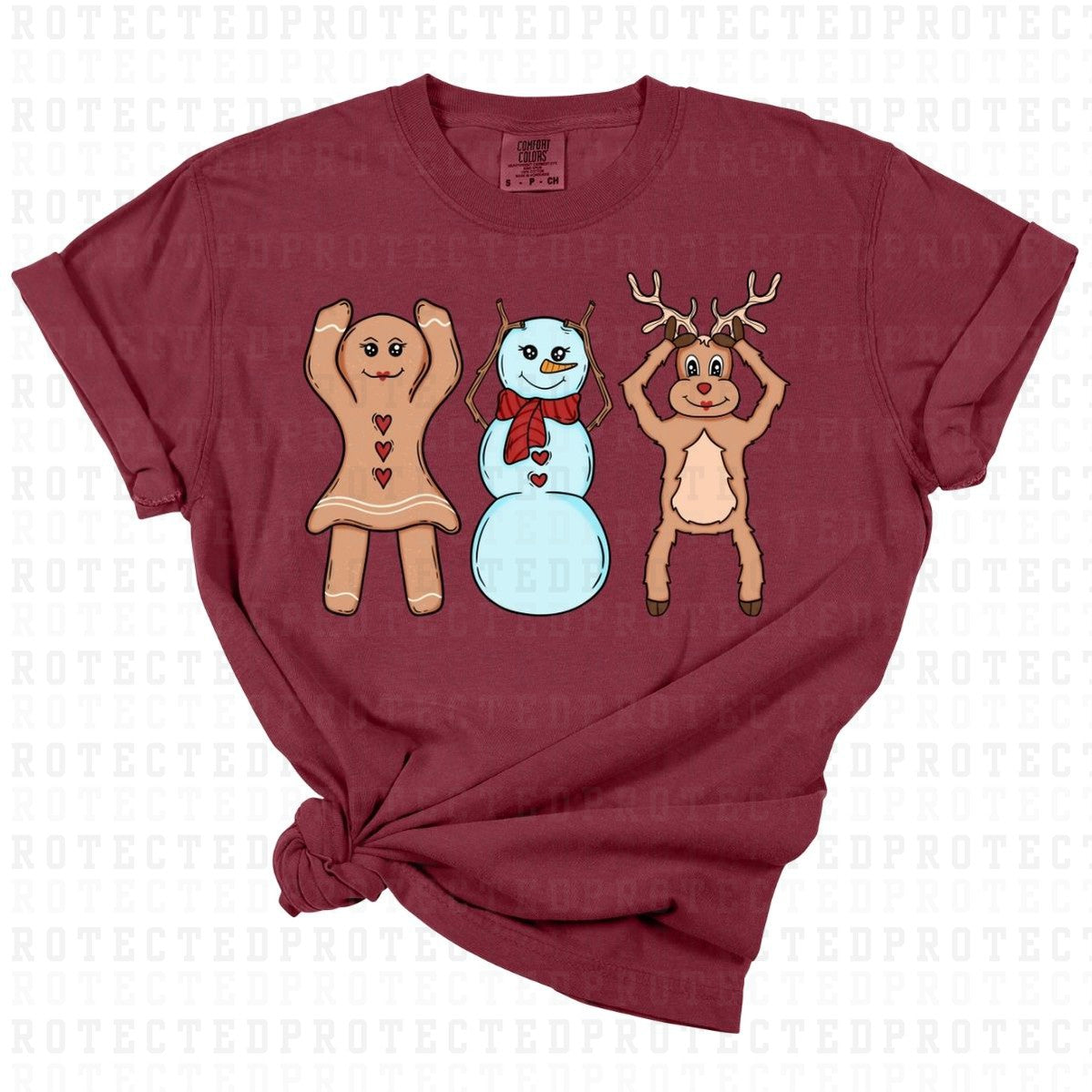 GINGERBREAD SNOWMAN REINDEER - DTF TRANSFER