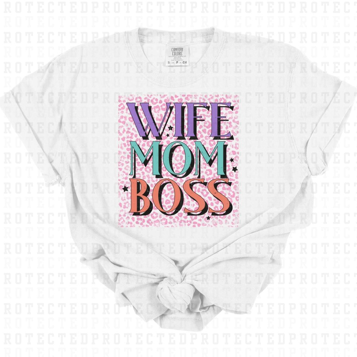 WIFE MOM BOSS - DTF TRANSFER