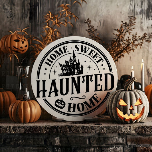 HOME SWEET HAUNTED HOME *SINGLE COLOR* - DTF TRANSFER