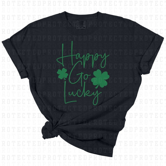 HAPPY GO LUCKY *SINGLE COLOR* - DTF TRANSFER