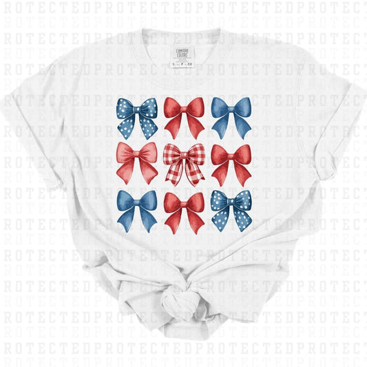 COQUETTE PATRIOTIC BOWS - DTF TRANSFER