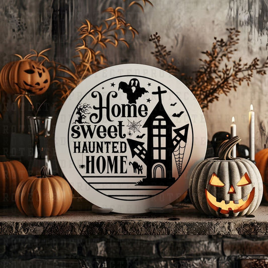 HOME SWEET HAUNTED HOME *SINGLE COLOR* - DTF TRANSFER