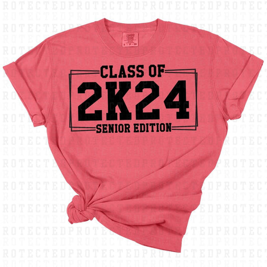 CLASS OF 2K24 SENIOR EDITION *SINGLE COLOR* - DTF TRANSFER