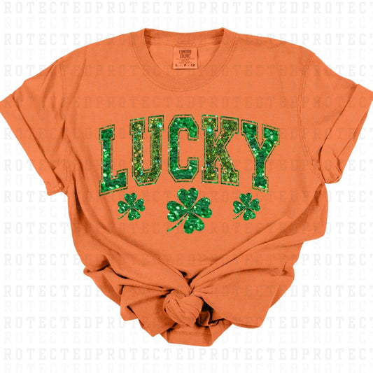 LUCKY *FAUX SEQUIN* - DTF TRANSFER