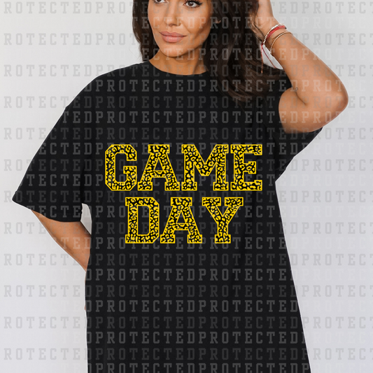 GAME DAY *YELLOW & BLACK* - DTF TRANSFER