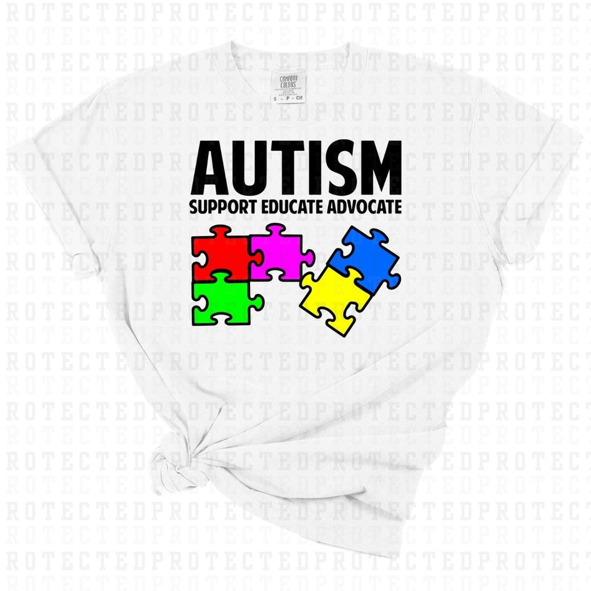 AUTISM SUPPORT EDUCATE ADVOCATE -  DTF TRANSFER