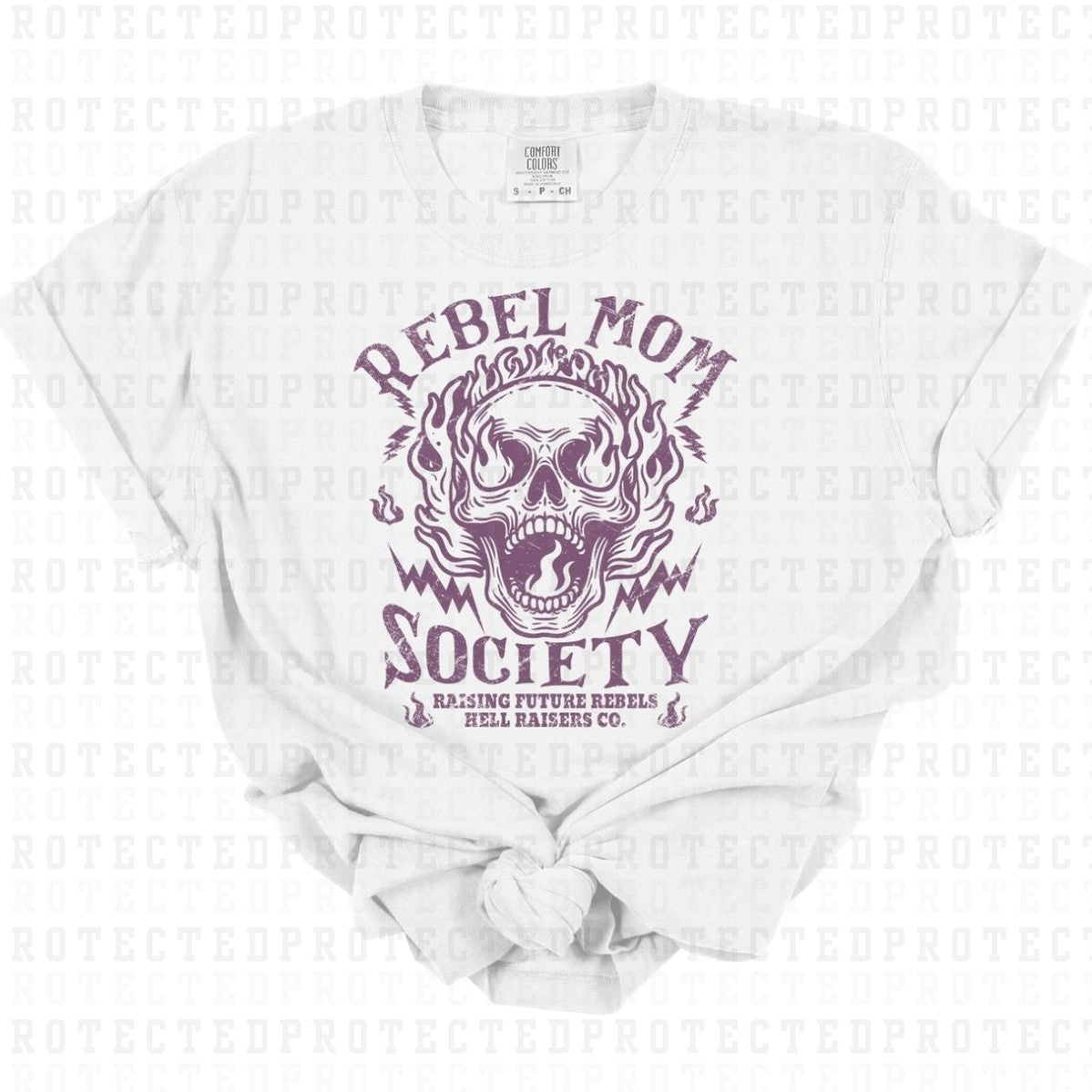 REBEL MOM SOCIETY *SINGLE COLOR* - DTF TRANSFER