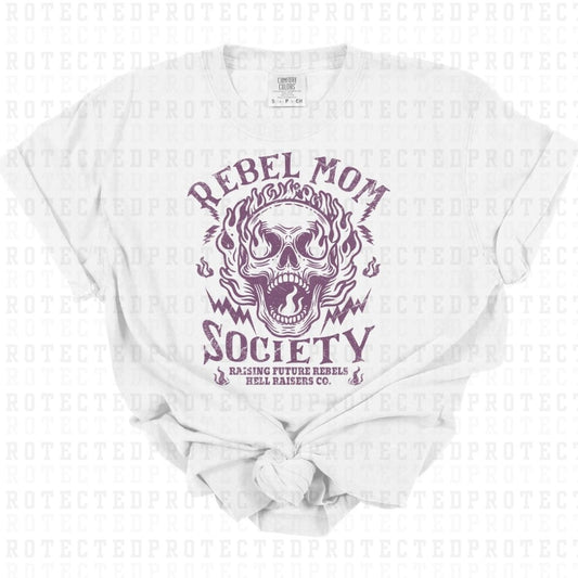 REBEL MOM SOCIETY *SINGLE COLOR* - DTF TRANSFER