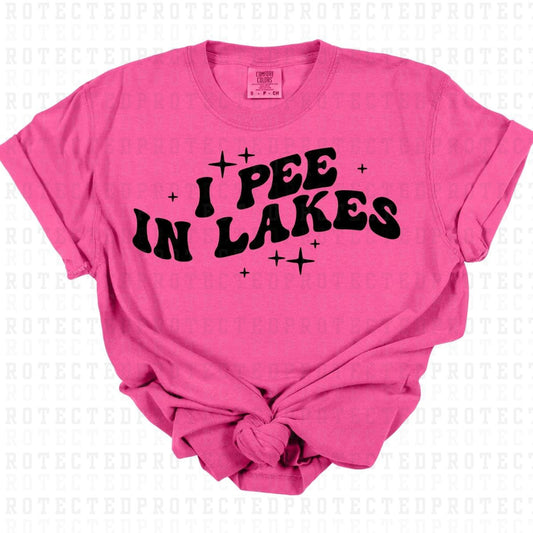 I PEE IN LAKES *SINGLE COLOR* - DTF TRANSFER