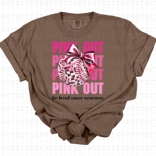 COQUETTE PINK OUT FOR BREAST CANCER AWARENESS - DTF TRANSFER