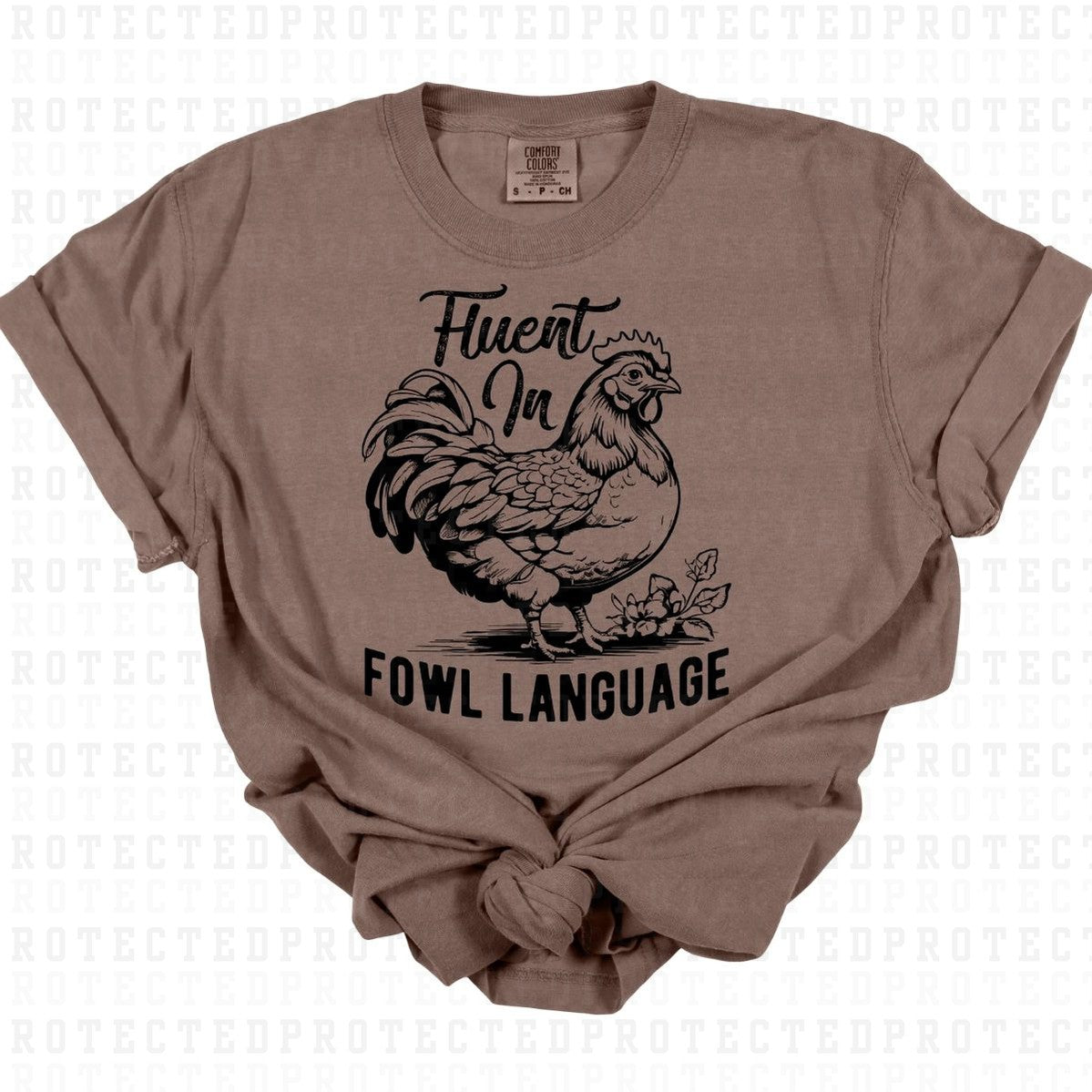 FLUENT IN FOUL LANGUAGE *SINGLE COLOR* - DTF TRANSFER