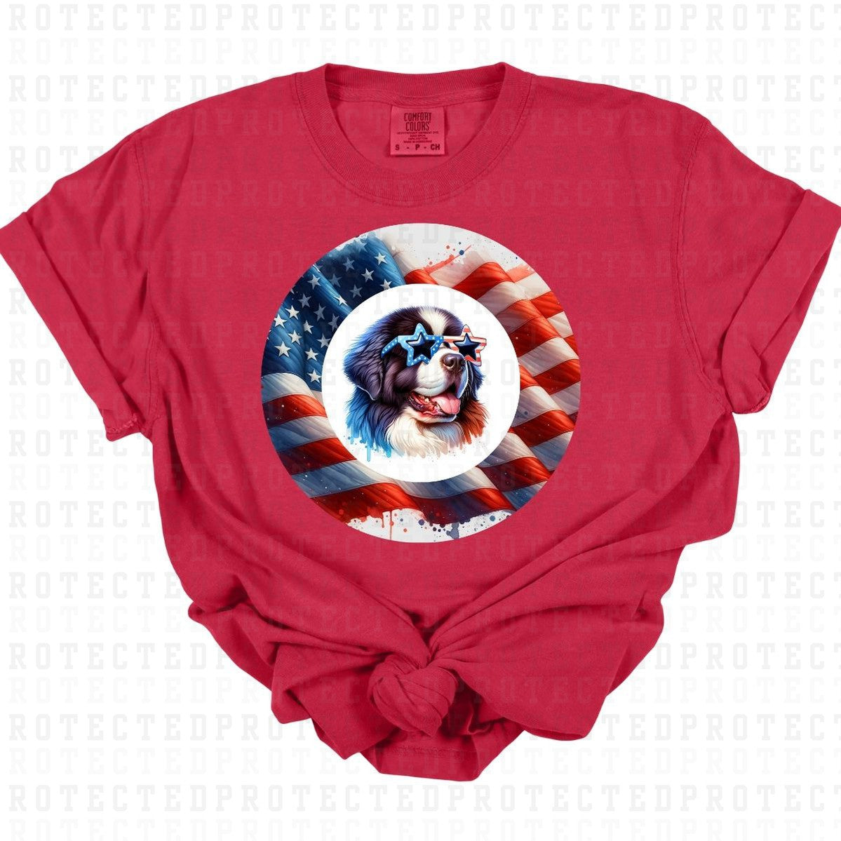 PATRIOTIC DOG - DTF TRANSFER