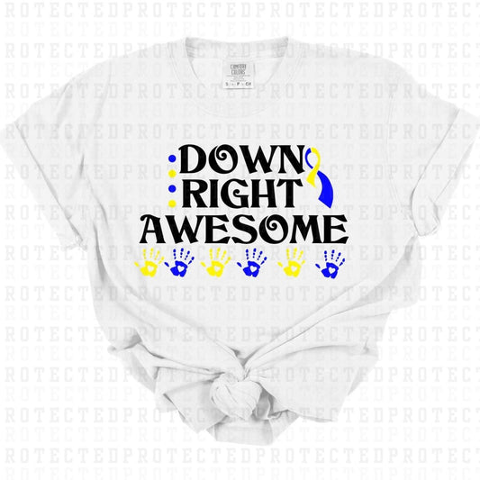 DOWN RIGHT AWESOME - DTF TRANSFER