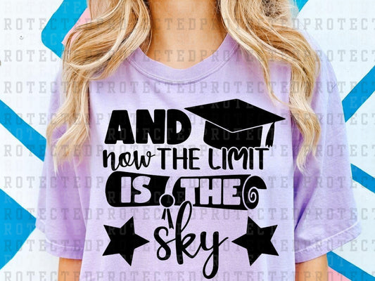 AND NOW THE LIMIT IS THE SKY *SINGLE COLOR* - DTF TRANSFERS