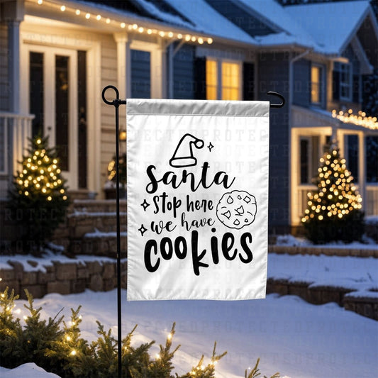 SANTA STOP HERE WE HAVE COOKIES *SINGLE COLOR* - DTF TRANSFER