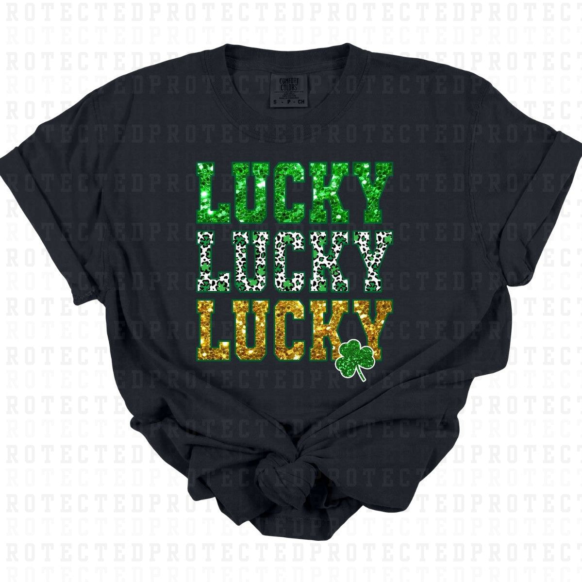 LUCKY *FAUX SEQUIN* - DTF TRANSFER