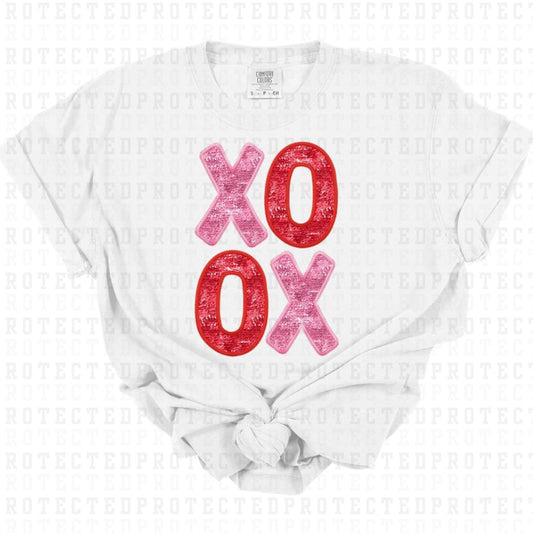 XOXO *FAUX SEQUIN* - DTF TRANSFER