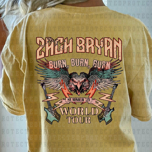 ZACH BROWN BURN BURN BURN TOUR- DTF TRANSFER