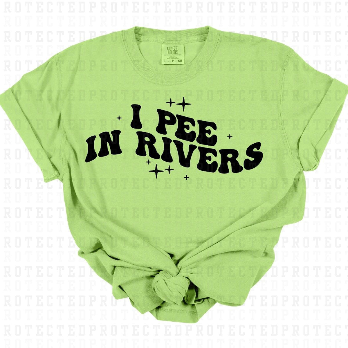 I PEE IN RIVERS *SINGLE COLOR* - DTF TRANSFER