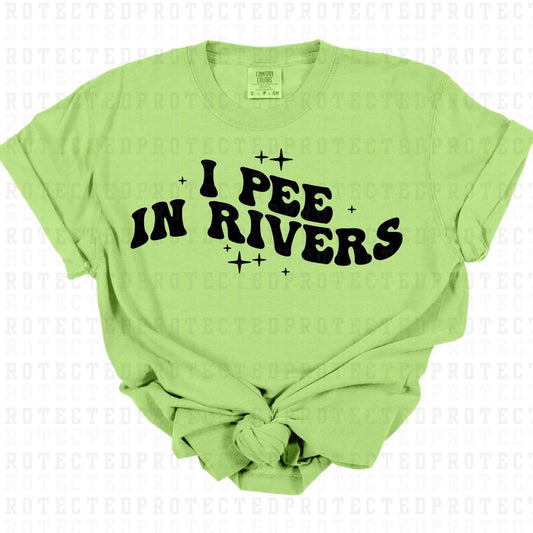 I PEE IN RIVERS *SINGLE COLOR* - DTF TRANSFER