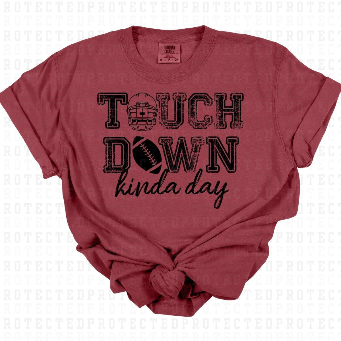 TOUCH DOWN KINDA DAY *SINGLE COLOR* - DTF TRANSFER