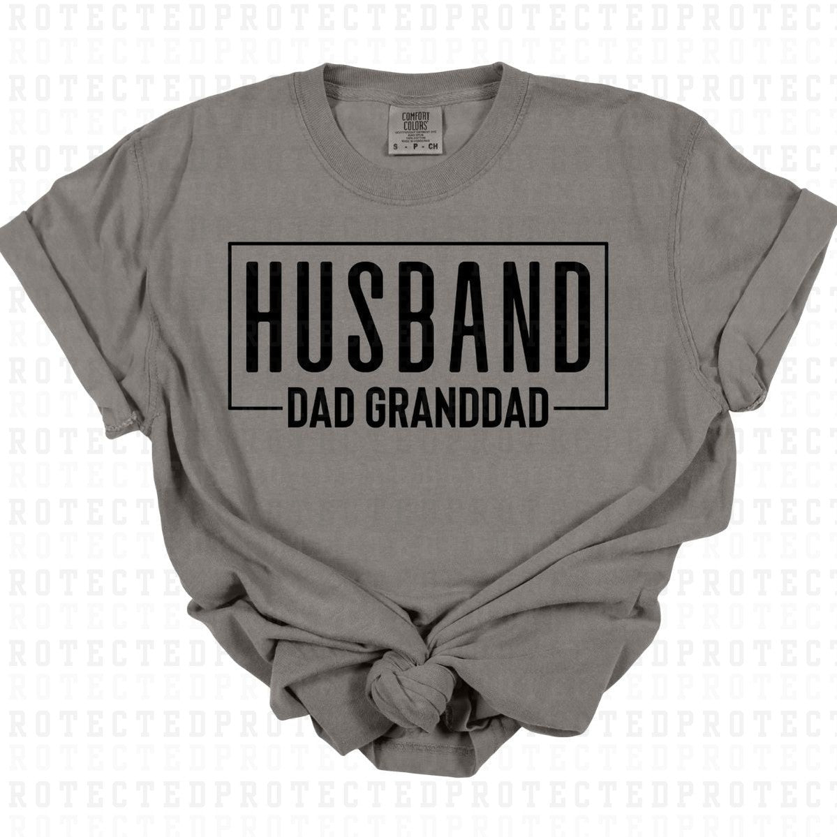 HUSBAND DAD GRANDDAD*SINGLE COLOR* - DTF TRANSFER