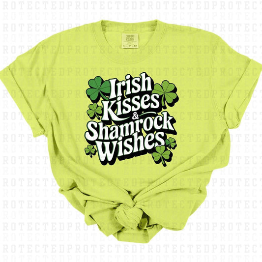 IRISH KISSES & SHAMROCK WISHES - DTF TRANSFER