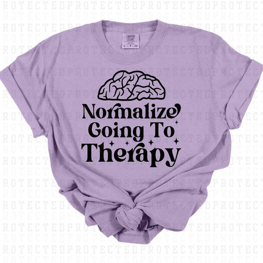 NORMALIZE GOING TO THERAPY *SINGLE COLOR* - DTF TRANSFER