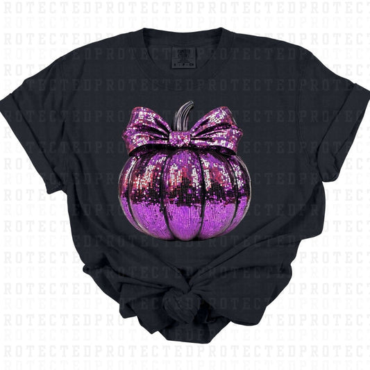 COQUETTE DISCO PUMPKIN *FAUX SEQUIN* - DTF TRANSFER