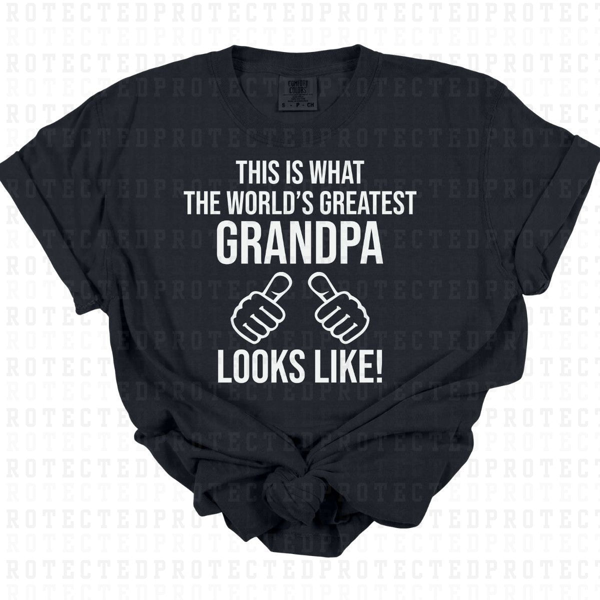 WORLDS GREATEST GRANDPA *SINGLE COLOR* - DTF TRANSFER