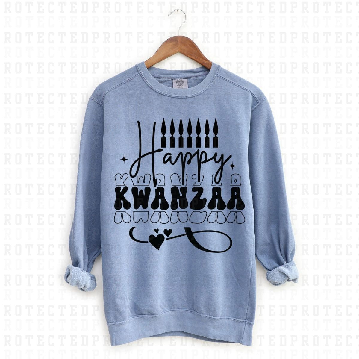 HAPPY KWANZAA *SINGLE COLOR* - DTF TRANSFER