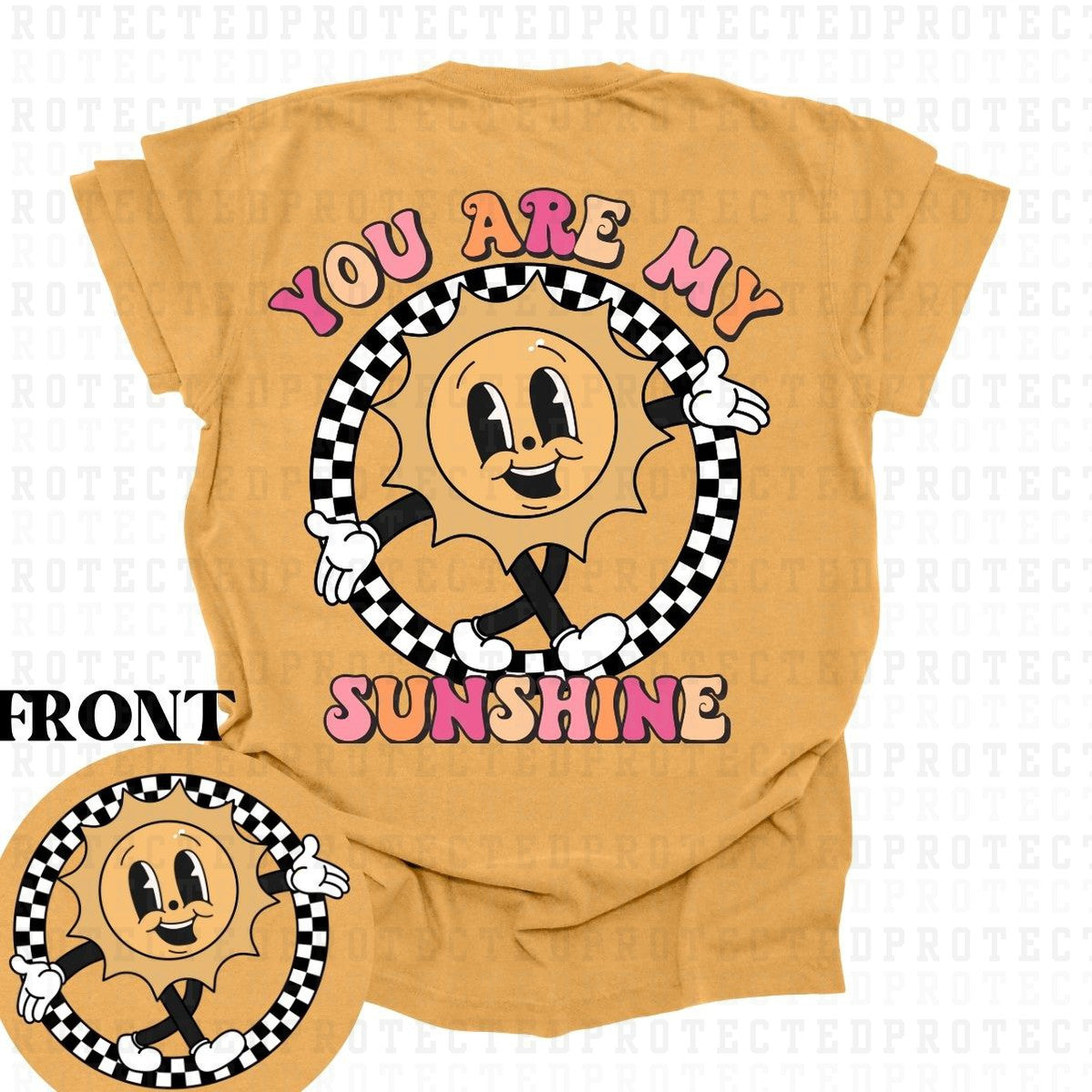 YOU ARE MY SUNSHINE (POCKET+BACK)- DTF TRANSFER