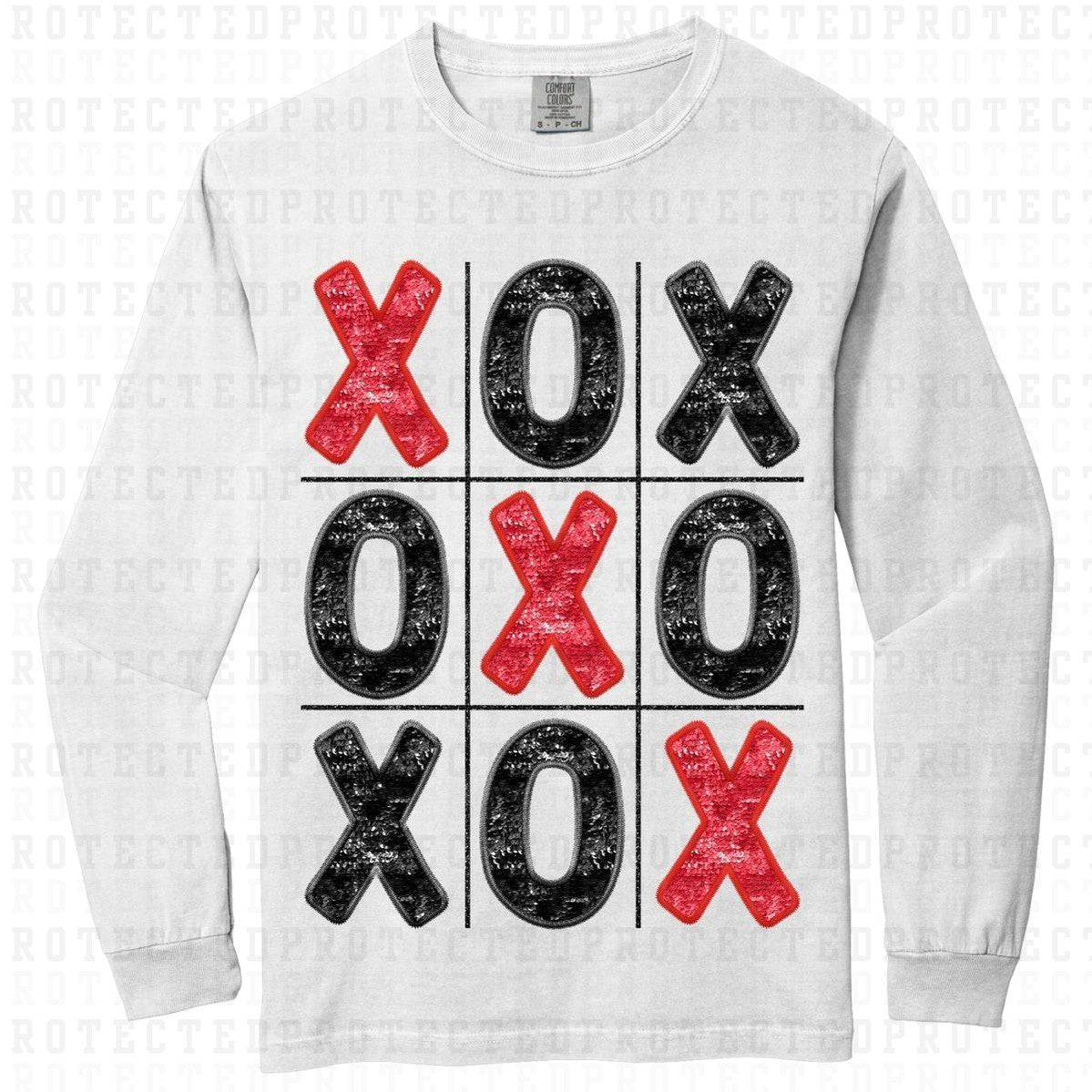 XOXO *FAUX SEQUIN* - DTF TRANSFER