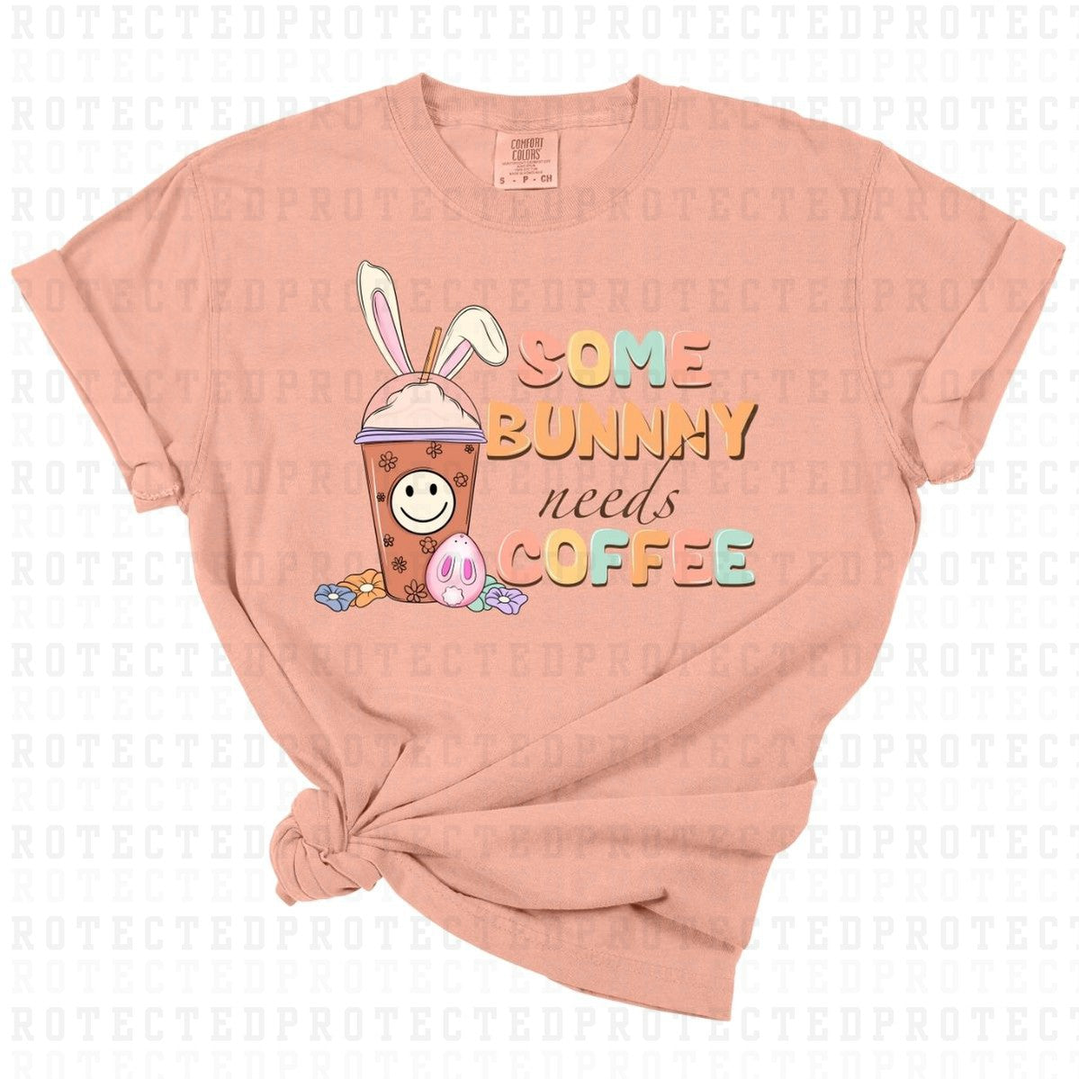 SOME BUNNY NEEDS COFFEE - DTF TRANSFER