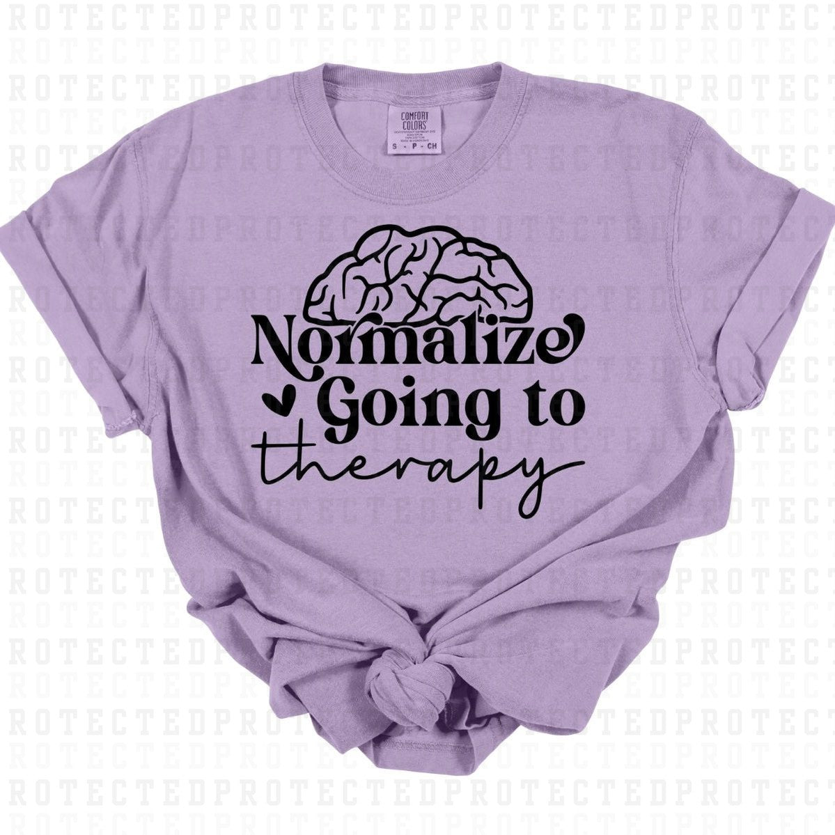 NORMALIZE GOING TO THERAPY *SINGLE COLOR* - DTF TRANSFER