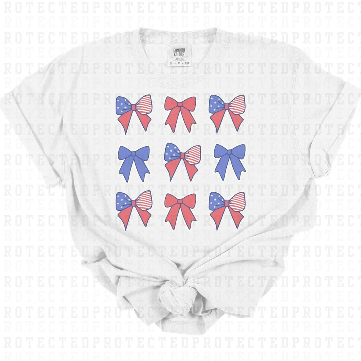 COQUETTE PATRIOTIC BOWS - DTF TRANSFER