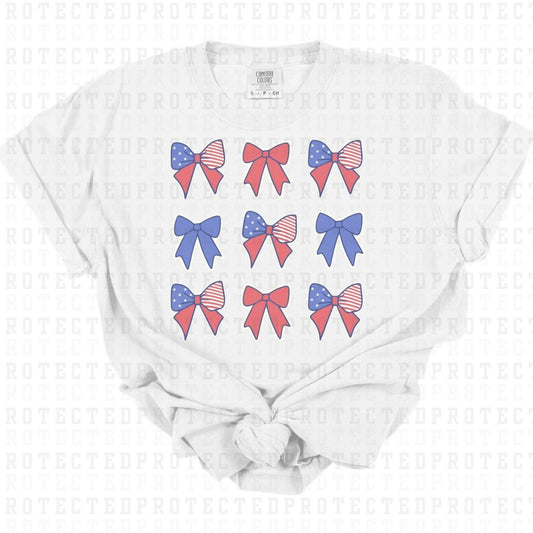 COQUETTE PATRIOTIC BOWS - DTF TRANSFER