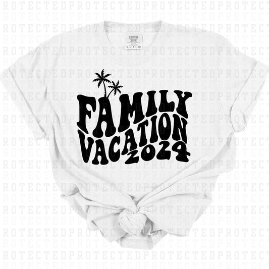 FAMILY VACATION 2024 *SINGLE COLOR* - DTF TRANSFER