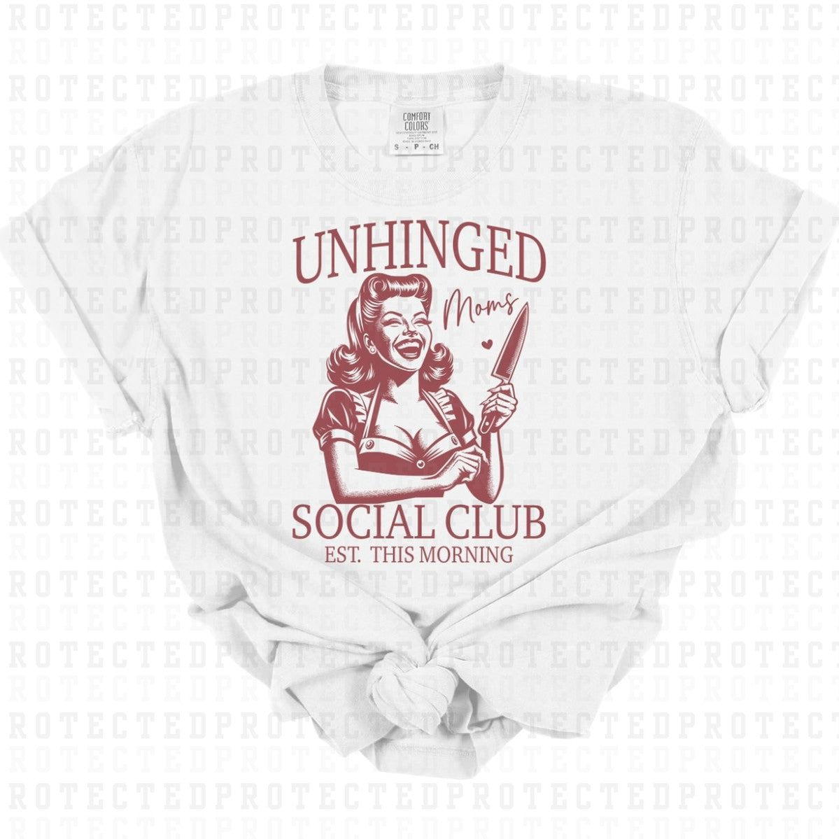 UNHINGED MOMS *SINGLE COLOR* - DTF TRANSFER