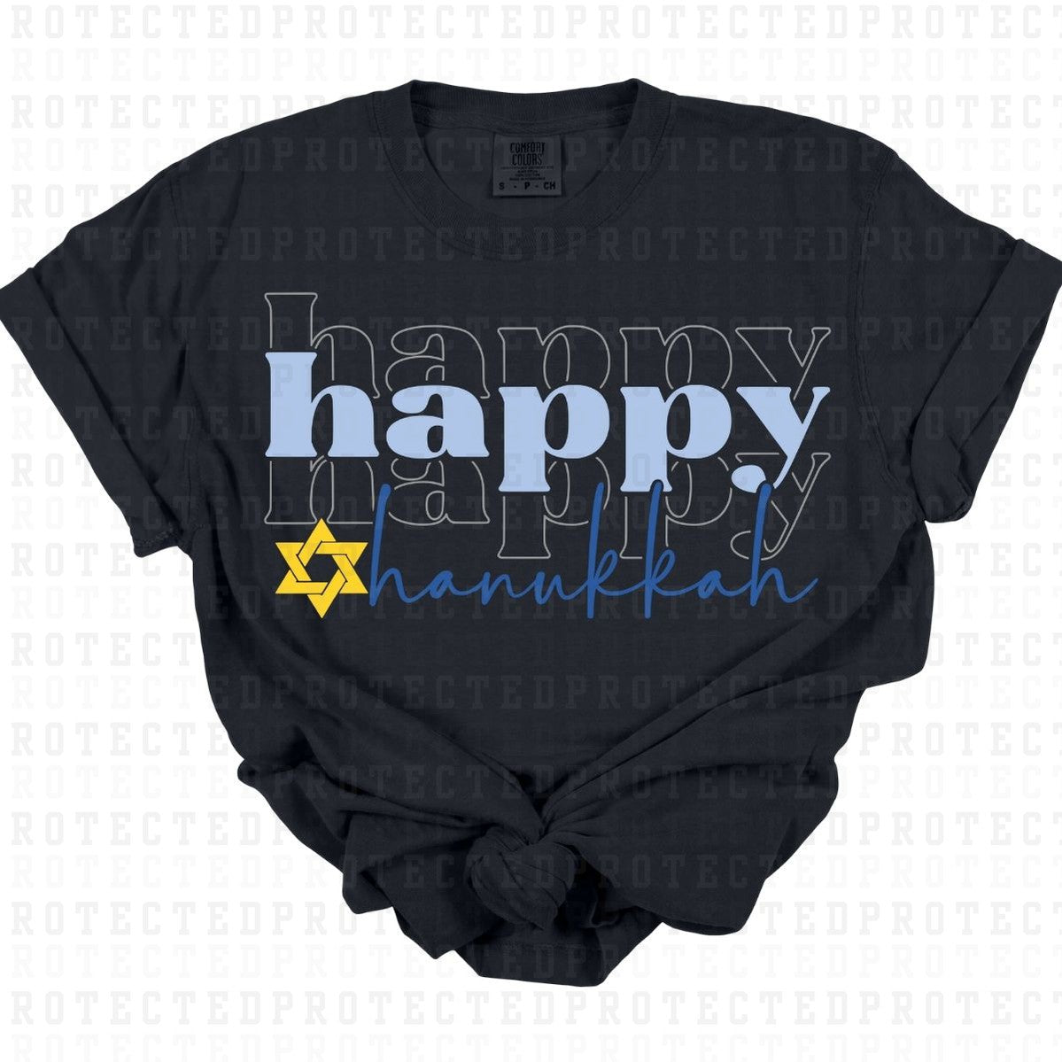 HAPPY HANUKKAH - DTF TRANSFER