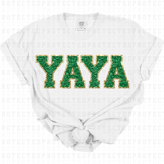 YAYA *FAUX SEQUIN+FAUX CHENILLE* - DTF TRANSFER