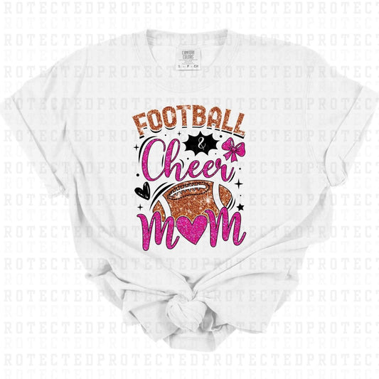 FOOTBALL & CHEER MOM *FAUX SEQUIN* - DTF TRANSFER