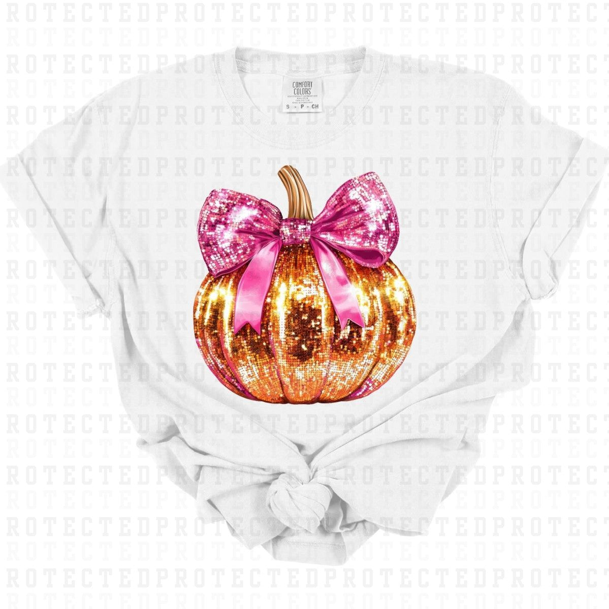 COQUETTE DISCO PUMPKIN *FAUX SEQUIN* - DTF TRANSFER