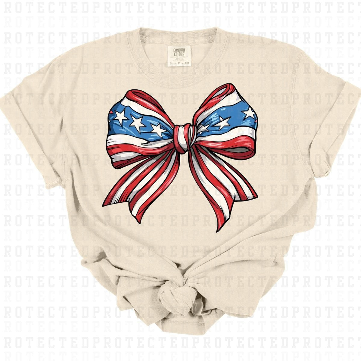 COQUETTE PATRIOTIC BOW - DTF TRANSFER