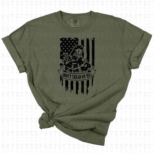 DONT THREAD ON ME FLAG *SINGLE COLOR* - DTF TRANSFER